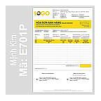 Mẫu hóa đơn mệnh Kim (Mã: E701P)